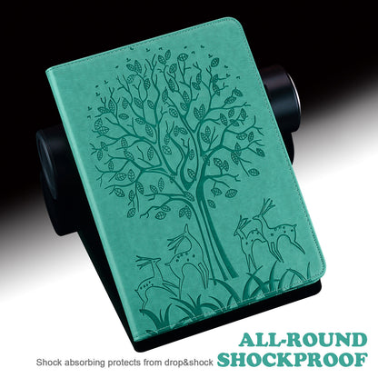 Tree Deer Imprinted PU Leather Stand Smart Auto Sleep/Wake Case with Card Slots for Amazon Kindle Paperwhite 5 (2021)