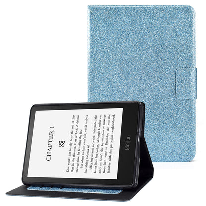 Glittering Powder PU Leather Shockproof Folio Stand Cover Protector with Card Slots for Amazon Kindle Paperwhite 5 (2021)