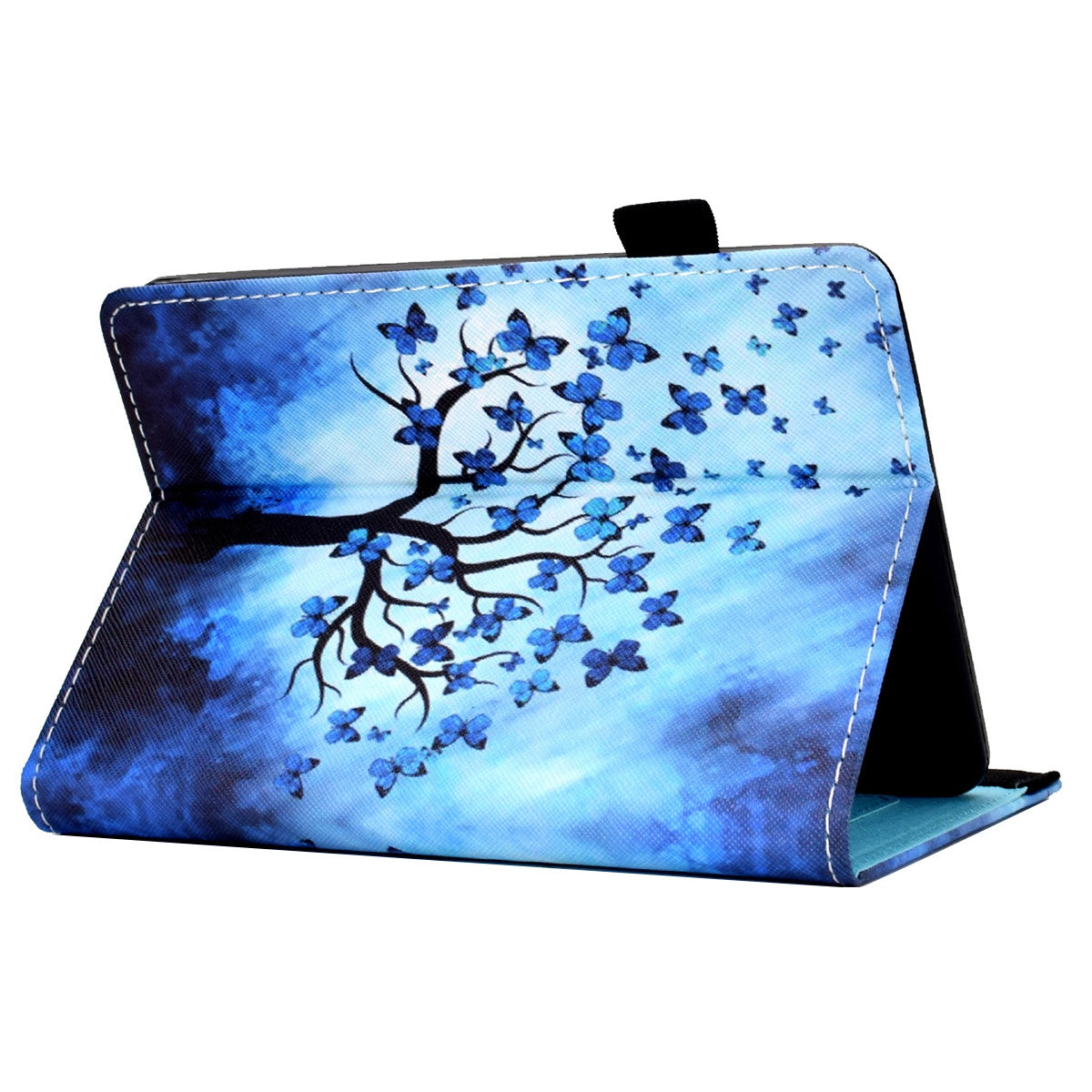 Pattern Printing PU Leather Card Slots Shell Folio Stand Elastic Band Protective Case with Pencil Holder for Amazon Kindle Paperwhite 5 (2021)