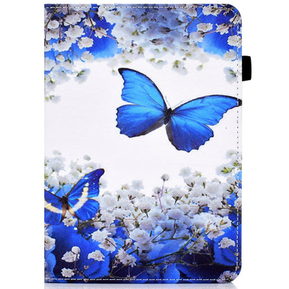 Pattern Printing PU Leather Card Slots Shell Folio Stand Elastic Band Protective Case with Pencil Holder for Amazon Kindle Paperwhite 5 (2021)