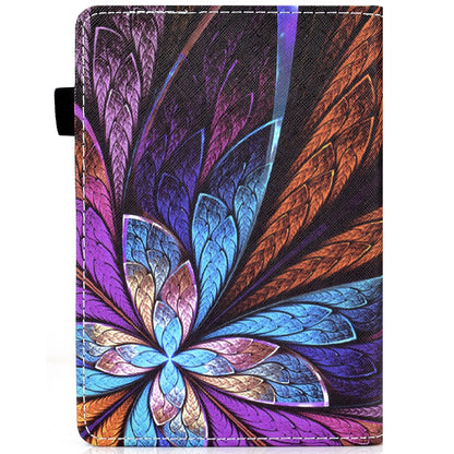 Pattern Printing PU Leather Card Slots Shell Folio Stand Elastic Band Protective Case with Pencil Holder for Amazon Kindle Paperwhite 5 (2021)