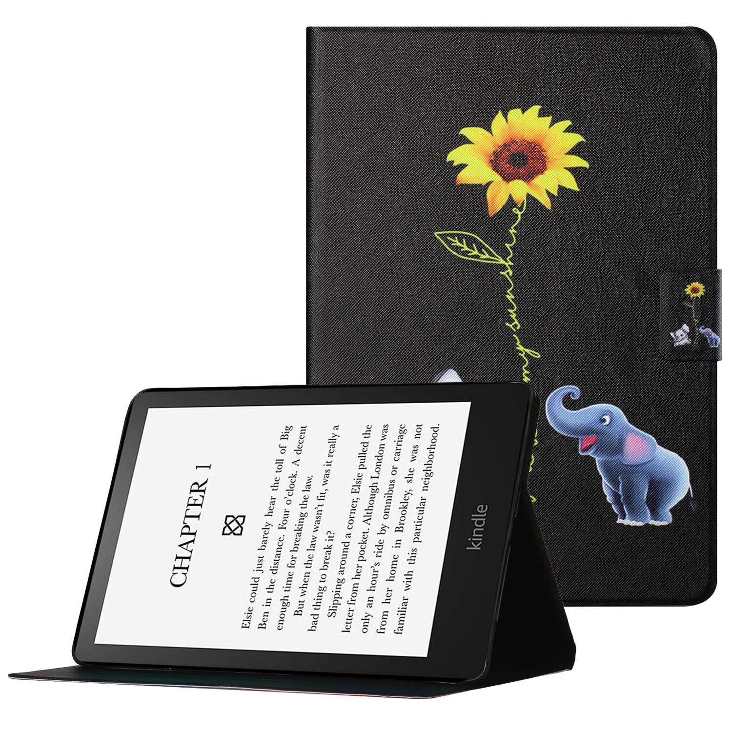 Pattern Printing Card Slots PU Leather Case Stand Cover for Amazon Kindle Paperwhite 5 (2021)