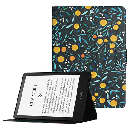 Pattern Printing Card Slots PU Leather Case Stand Cover for Amazon Kindle Paperwhite 5 (2021)