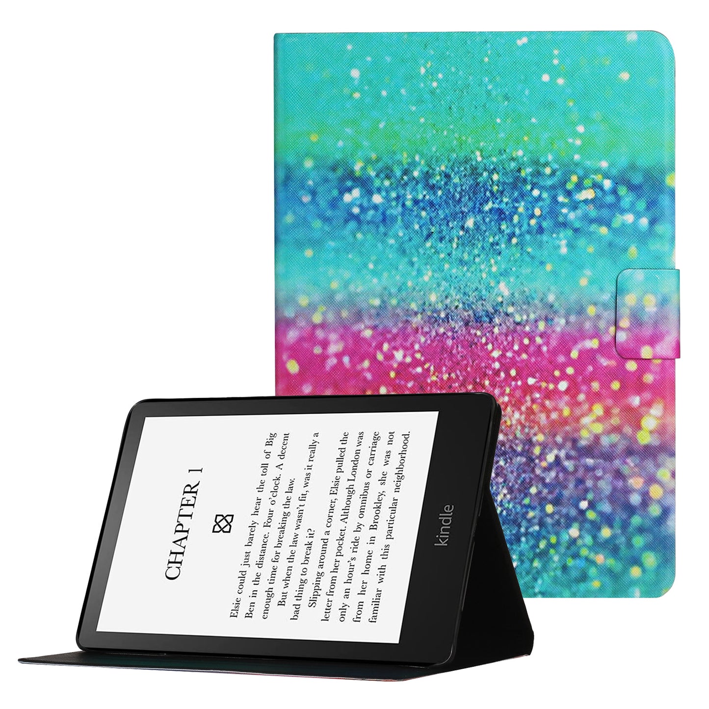 Pattern Printing Card Slots PU Leather Case Stand Cover for Amazon Kindle Paperwhite 5 (2021)