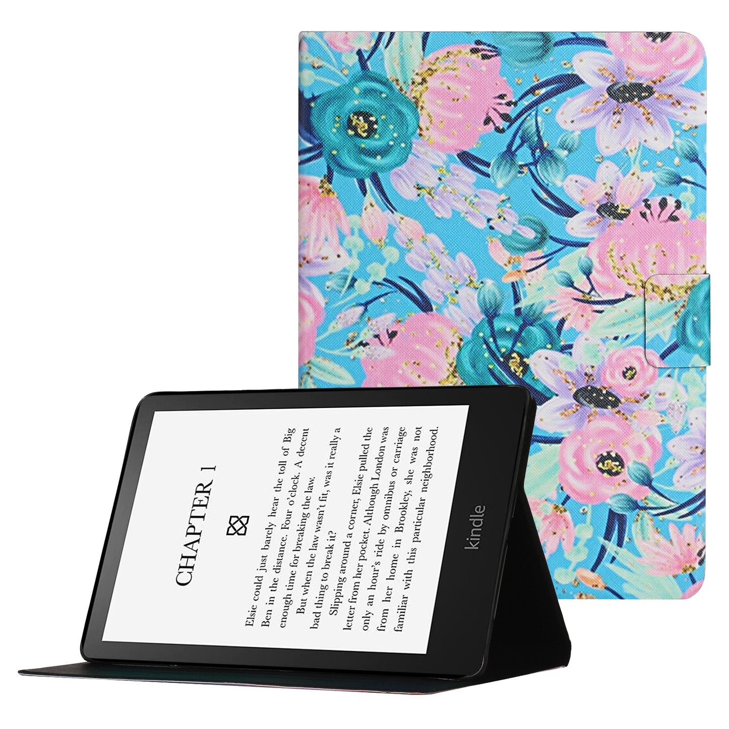 Pattern Printing Card Slots PU Leather Case Stand Cover for Amazon Kindle Paperwhite 5 (2021)