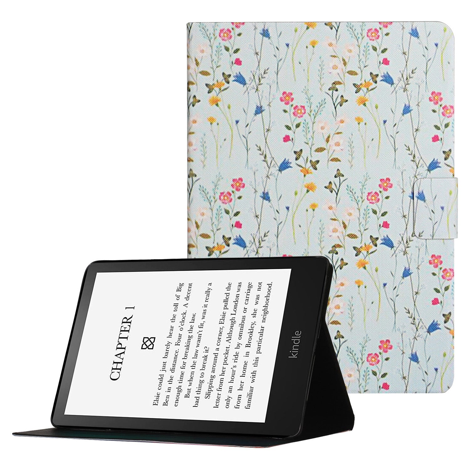 Pattern Printing Card Slots PU Leather Case Stand Cover for Amazon Kindle Paperwhite 5 (2021)