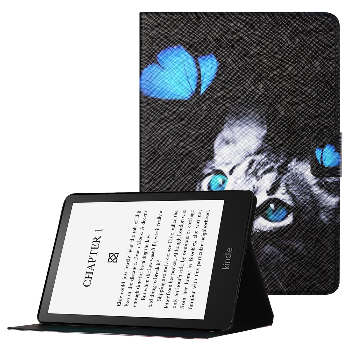 Pattern Printing Card Slots PU Leather Case Stand Cover for Amazon Kindle Paperwhite 5 (2021)