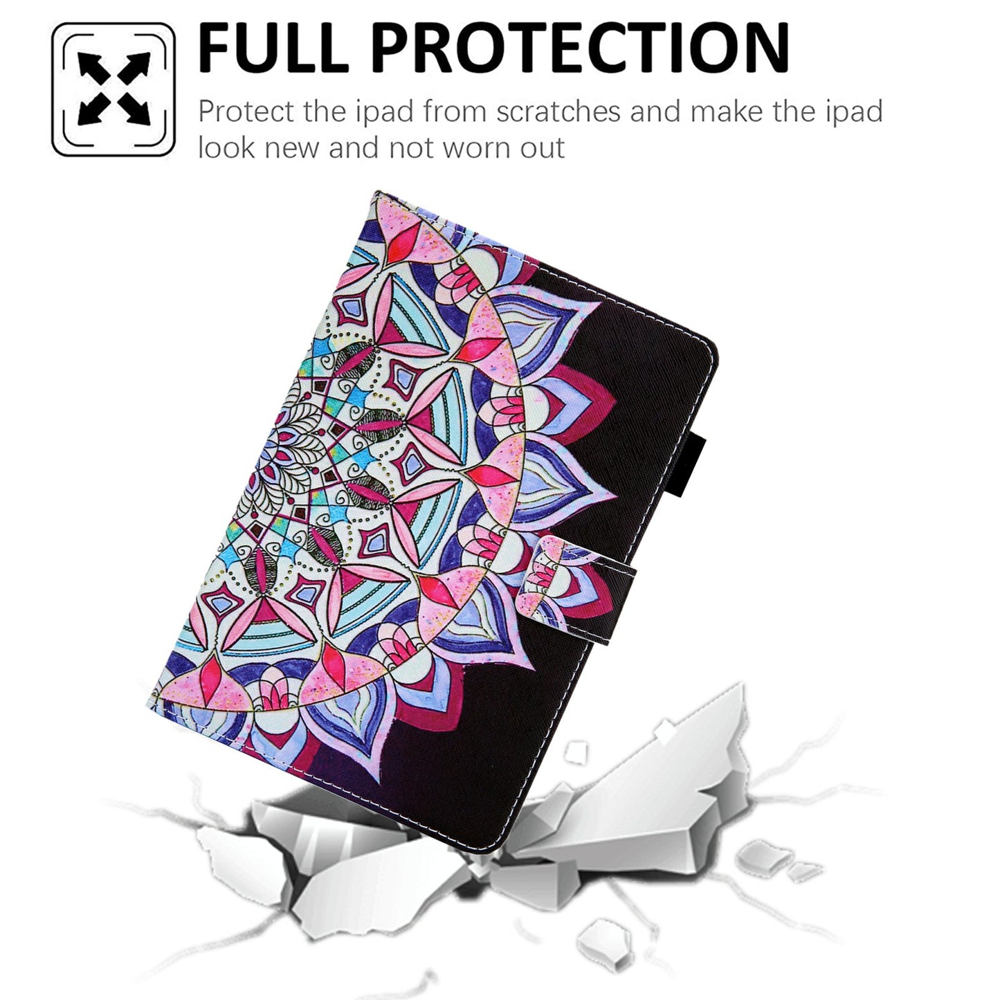 Foldable Stand Card Slots Design Pattern Printing Full Protection Leather Case Cover for Amazon Kindle Paperwhite 5 (2021)