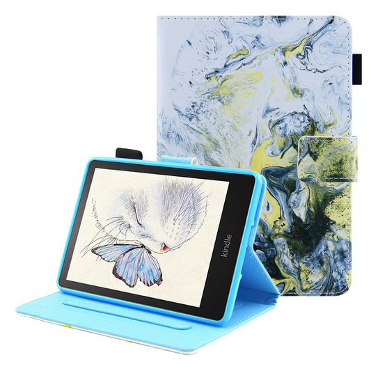 Pattern Printing Stand Card Holder PU Leather Case Cover with Auto Wake/Sleep for Amazon Kindle Paperwhite 5 (2021)