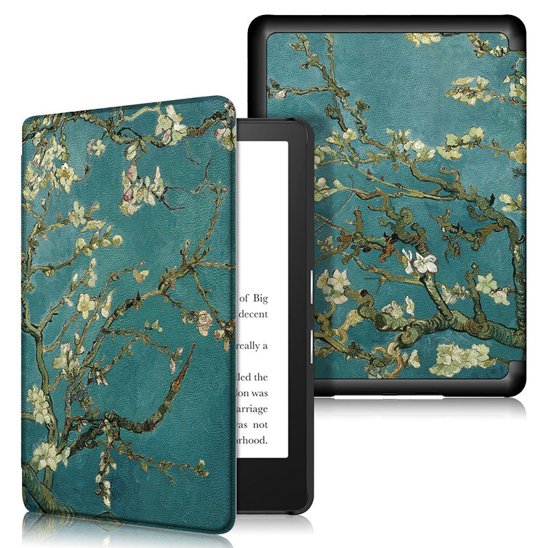 For Amazon Kindle Paperwhite 11 (2021) Pattern Printing PU Leather Cover Protectice Case with Auto Wake/Sleep