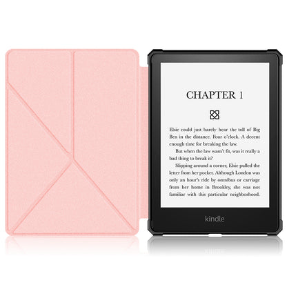 For Amazon Kindle Paperwhite (2021) Origami Dual-Angle Stand Design Smart Wake/Sleep Case Magnetic Absorbing