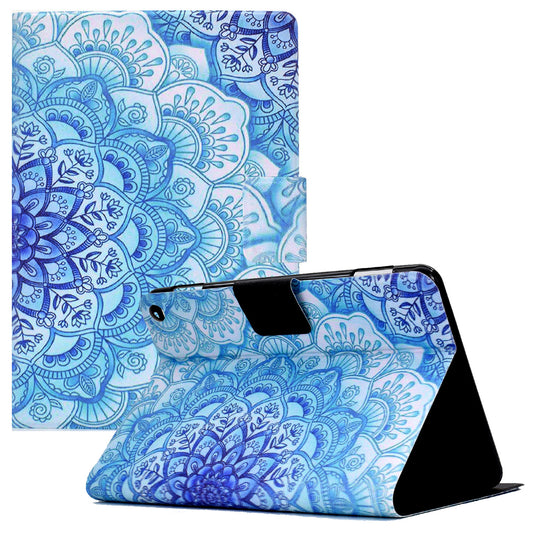 For Amazon Kindle Fire HD 10 (2021) Pattern Printing Tablet Leather Case Magnetic Closure Card Holder Shell with Stand