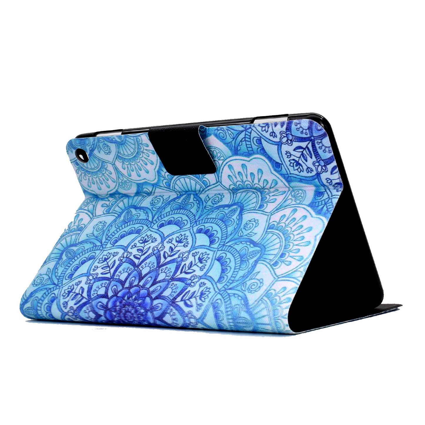 For Amazon Kindle Fire HD 10 (2021) Pattern Printing Tablet Leather Case Magnetic Closure Card Holder Shell with Stand