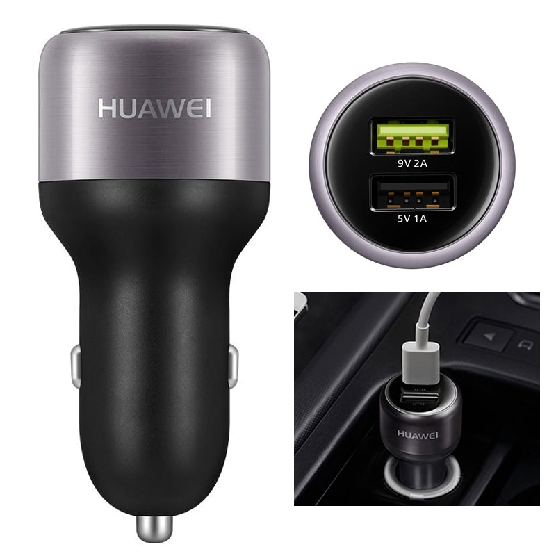 HUAWEI CP31 9V/2A 5V/1A Dual USB Fast Charging Adapter Car Charger for Huawei Mate 10/10 Pro etc.