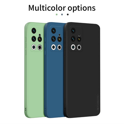 PINWUYO Silicone Case for Meizu 18 Pro / 18S Pro, Anti-Scratch Fiber Flocking Shockproof Precise Cutouts Phone Cover