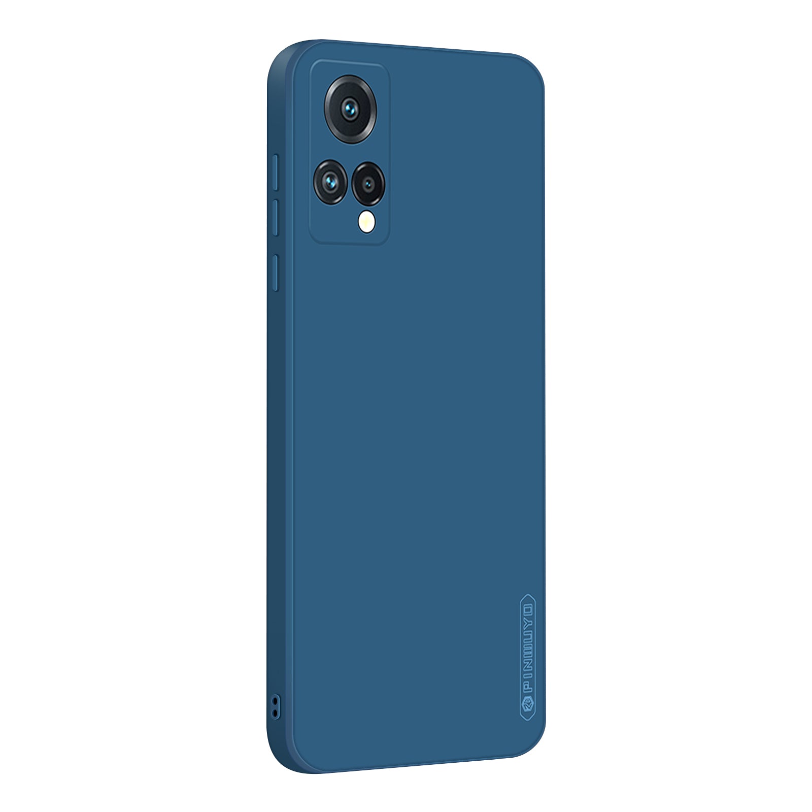 PINWUYO Precise Cutouts Phone Case for Meizu 18X, Smooth Touch Silicone Anti-Scratch Fiber Flocking Protective Cover