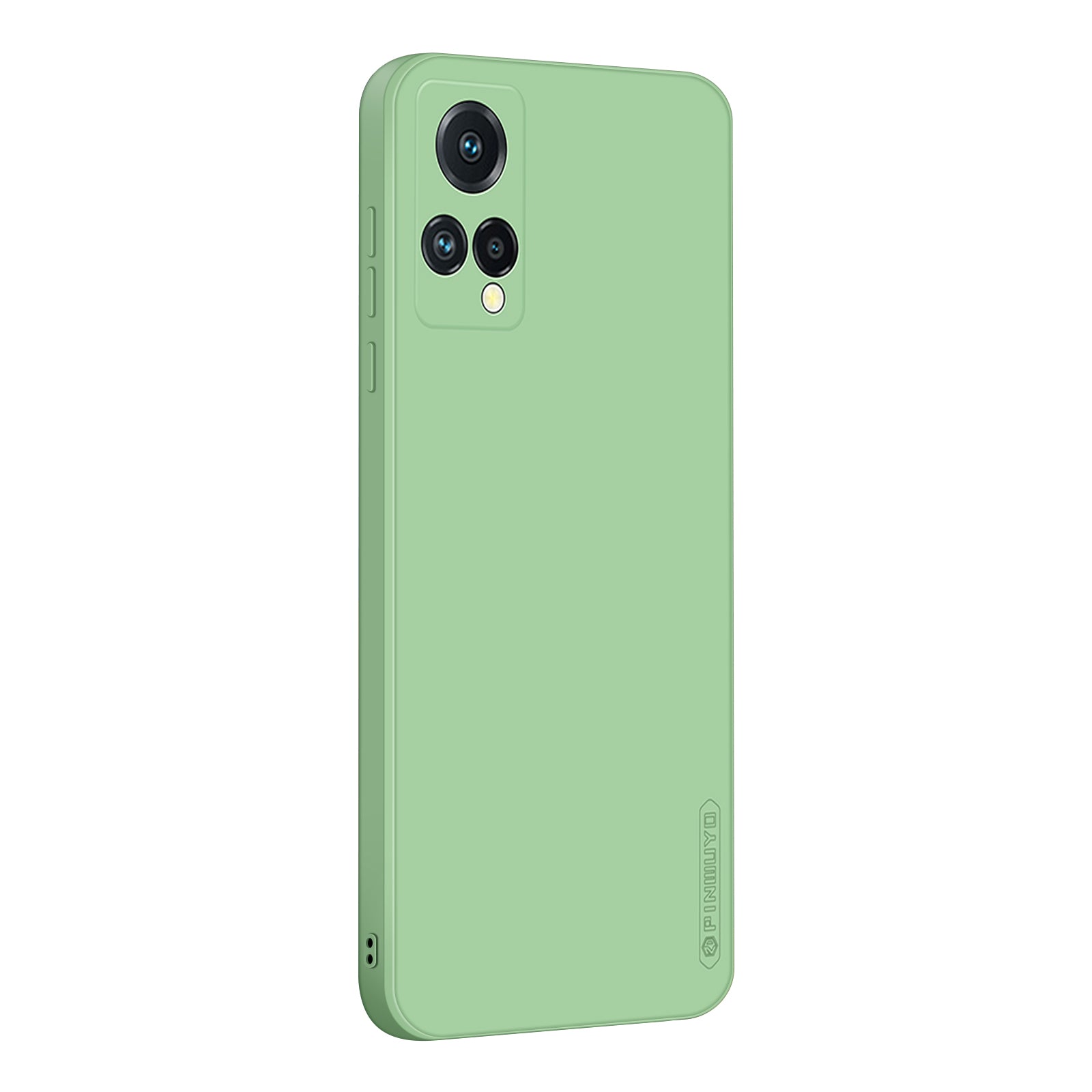 PINWUYO Precise Cutouts Phone Case for Meizu 18X, Smooth Touch Silicone Anti-Scratch Fiber Flocking Protective Cover