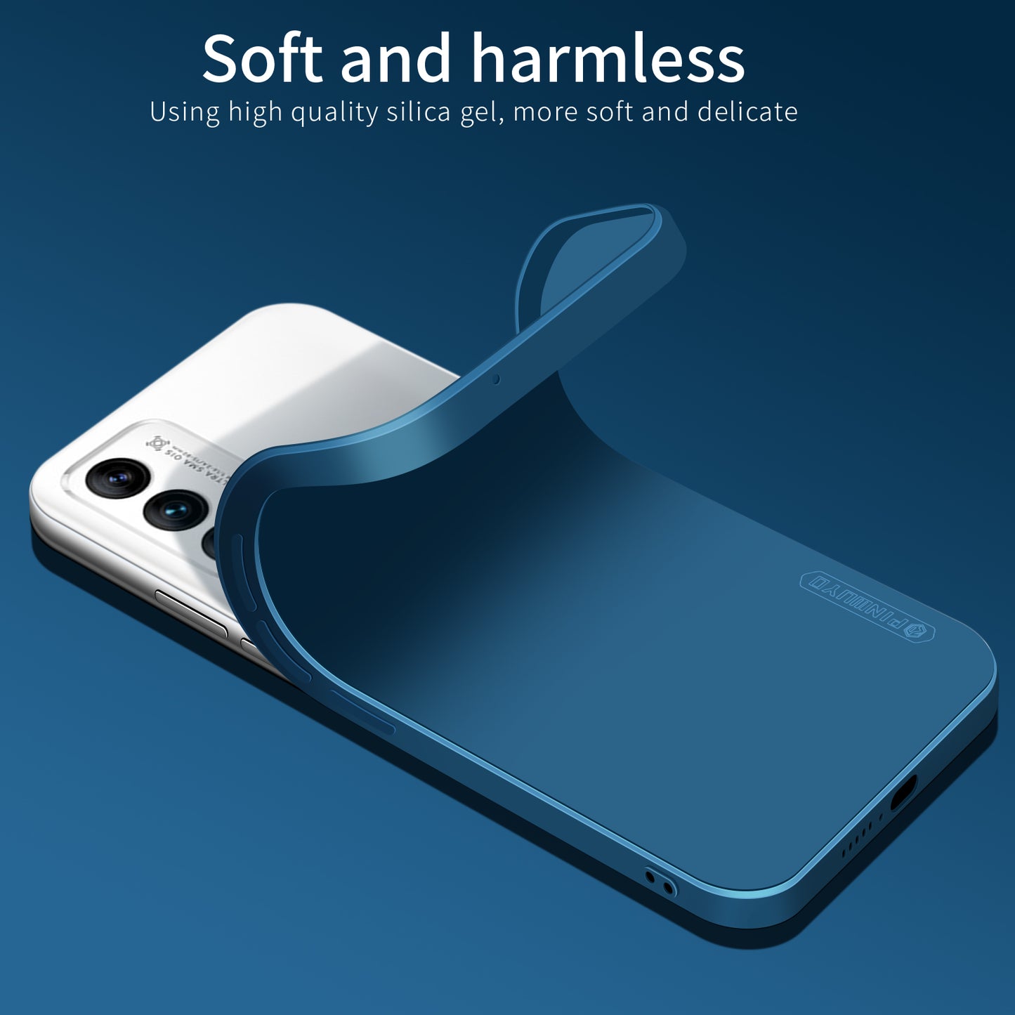 PINWUYO Soft Silicone Cover for Meizu 18 / 18S, Precise Cutouts Smooth Texture Shockproof Protective Phone Case