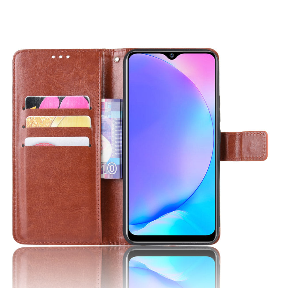 Crazy Horse Texture Leather Wallet Case for Vivo Y17/Y15/Y35