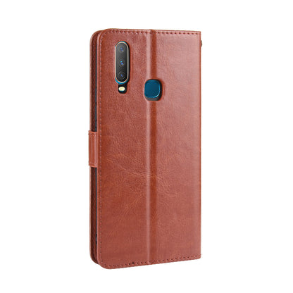 Crazy Horse Texture Leather Wallet Case for Vivo Y17/Y15/Y35