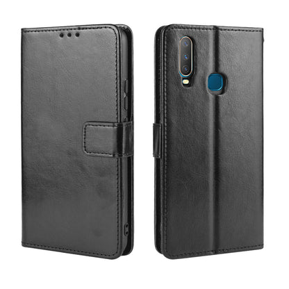 Crazy Horse Texture Leather Wallet Case for Vivo Y17/Y15/Y35