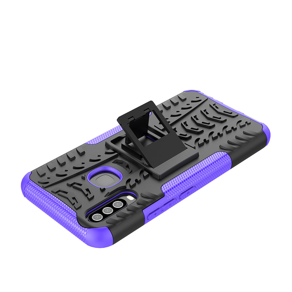 Anti-slip PC + TPU Hybrid Phone Case with Kickstand for vivo Y17/Y15/Y12