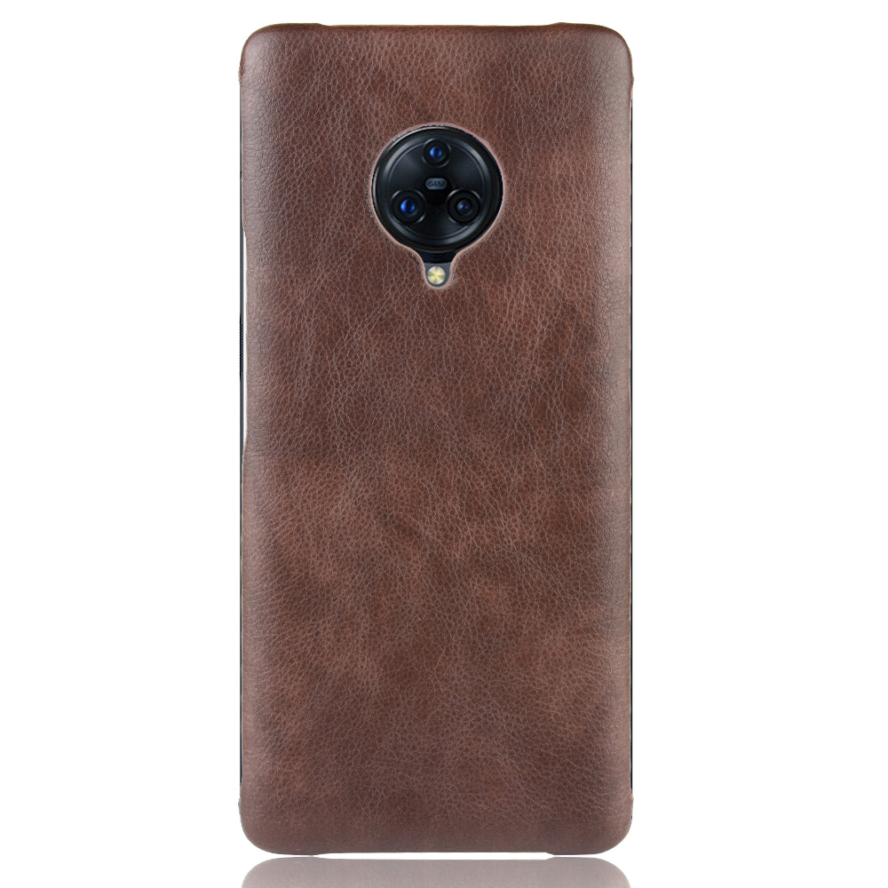 Litchi Skin Leather Coated Hard PC Case for vivo NEX 3/NEX 3 5G