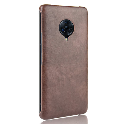 Litchi Skin Leather Coated Hard PC Case for vivo NEX 3/NEX 3 5G