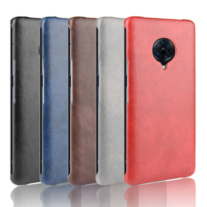 Litchi Skin Leather Coated Hard PC Case for vivo NEX 3/NEX 3 5G