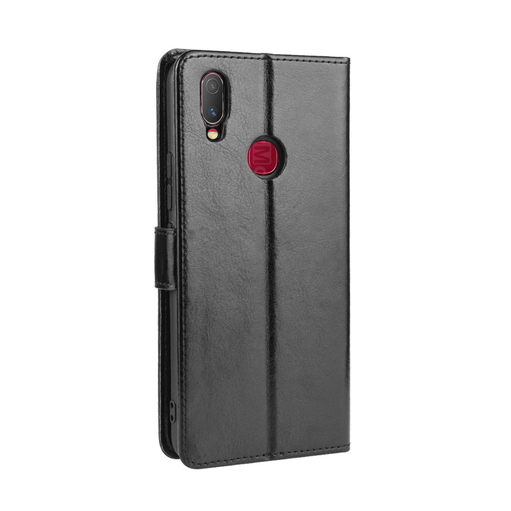 Crazy Horse Wallet Leather Stand Case for vivo Y11 (2019)