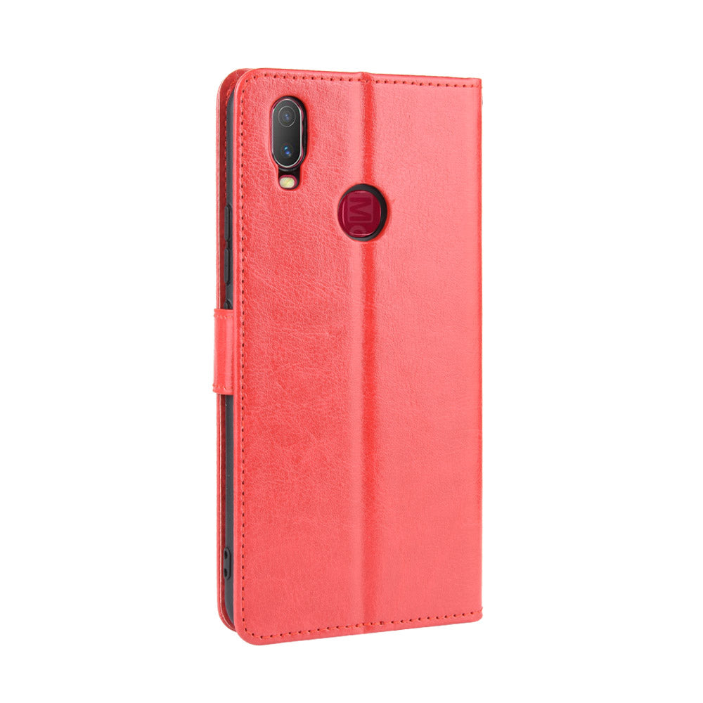 Crazy Horse Wallet Leather Stand Case for vivo Y11 (2019)