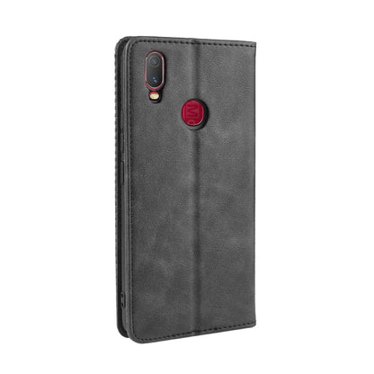 Vintage Style Leather Wallet Stand Case for vivo Y11 (2019)