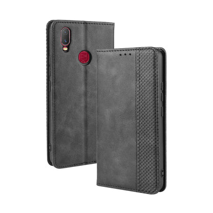 Vintage Style Leather Wallet Stand Case for vivo Y11 (2019)