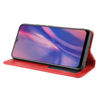 Vintage Style Leather Wallet Stand Case for vivo Y11 (2019)