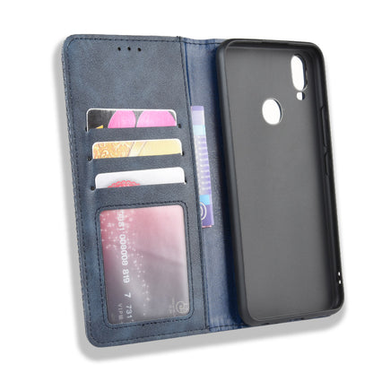 Vintage Style Leather Wallet Stand Case for vivo Y11 (2019)