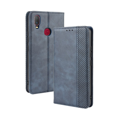 Vintage Style Leather Wallet Stand Case for vivo Y11 (2019)