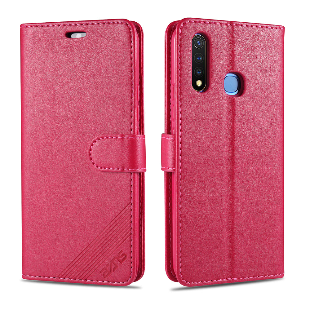 AZNS PU Leather Wallet Mobile Cover for vivo U3/Y19/Y5s