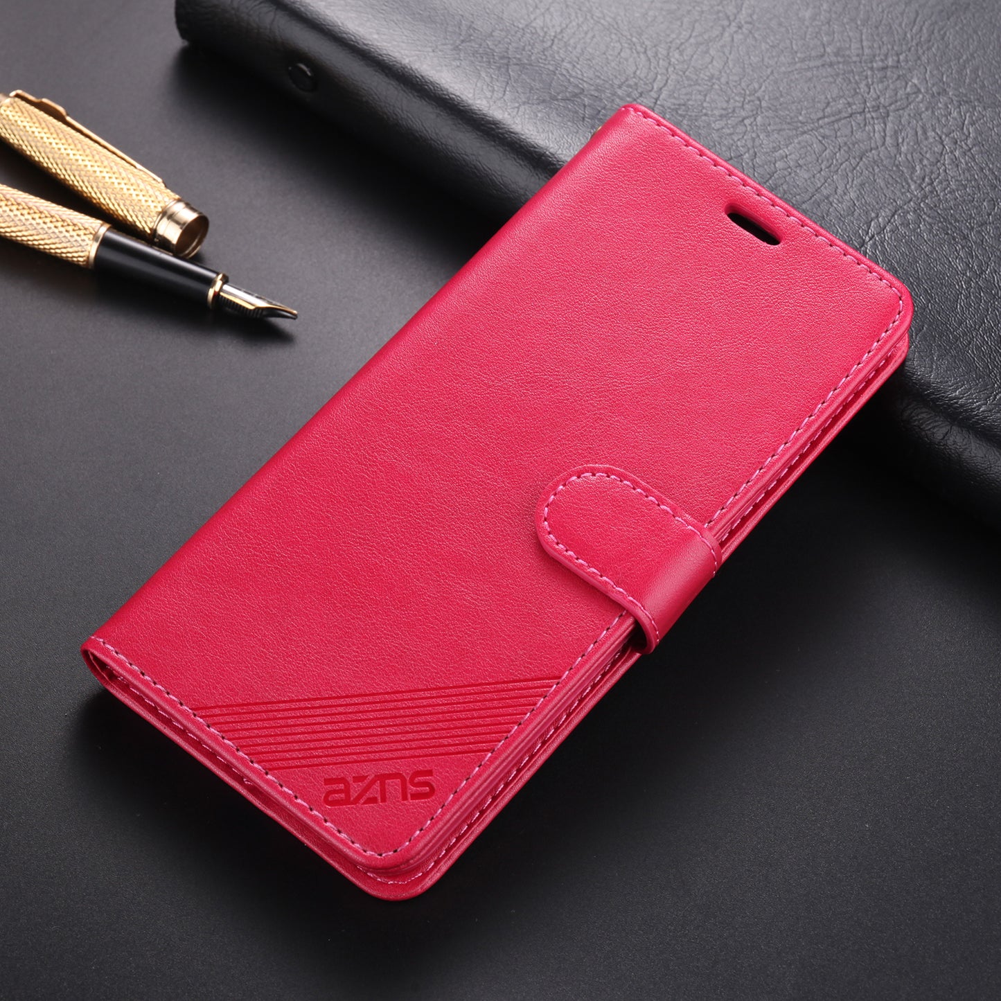 AZNS PU Leather Wallet Mobile Cover for vivo U3/Y19/Y5s