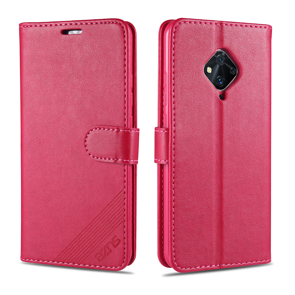 AZNS PU Leather with Wallet Mobile Shell for vivo V17/Y9s