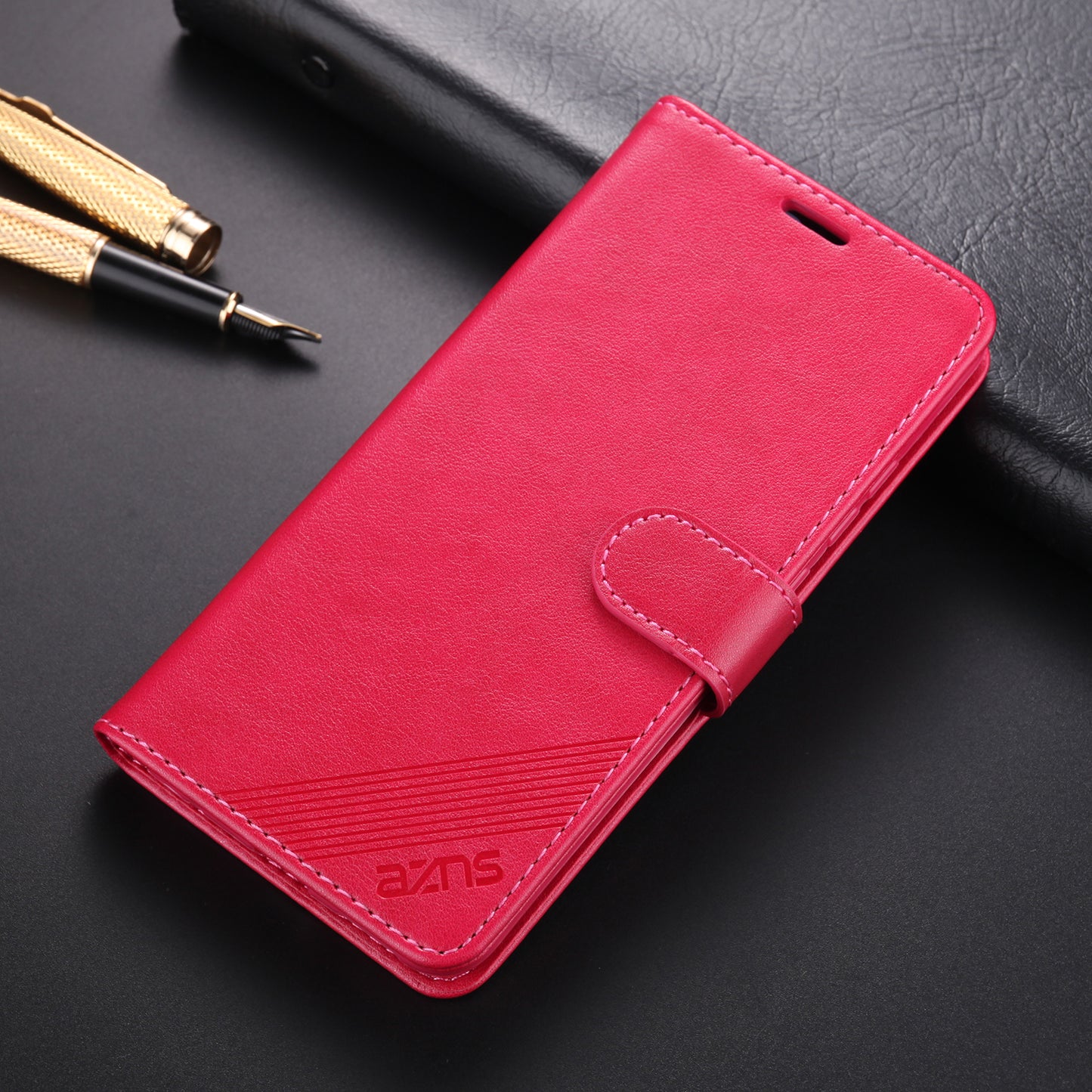 AZNS PU Leather with Wallet Mobile Shell for vivo V17/Y9s