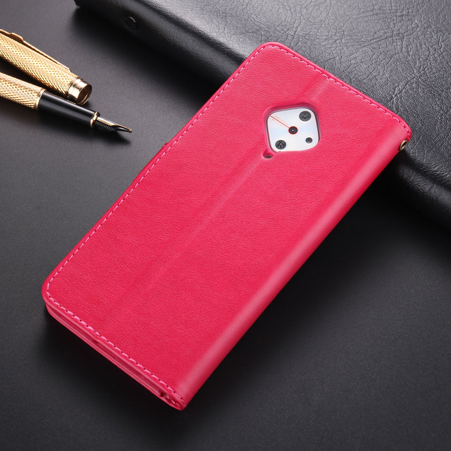 AZNS PU Leather with Wallet Mobile Shell for vivo V17/Y9s