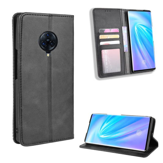 Retro Style Leather Wallet Stand Case for vivo NEX 3/NEX 3 5G