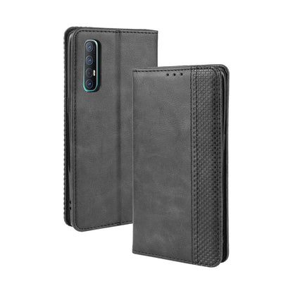 Vintage Style Leather Wallet Case with Stand for Oppo Reno3 Pro 5G