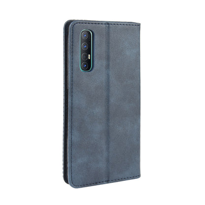 Vintage Style Leather Wallet Case with Stand for Oppo Reno3 Pro 5G