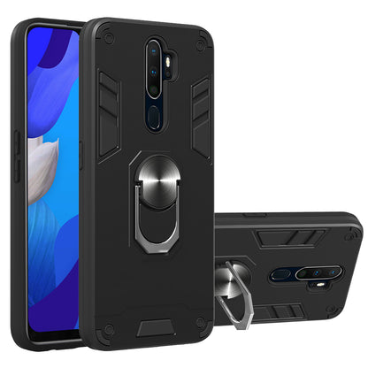 Detachable 2-in-1 Plastic + TPU Hybrid Cover with Rotating Kickstand for OPPO A9 (2020)/A5 (2020)/A11/A11x