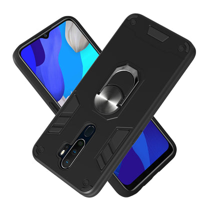 Detachable 2-in-1 Plastic + TPU Hybrid Cover with Rotating Kickstand for OPPO A9 (2020)/A5 (2020)/A11/A11x