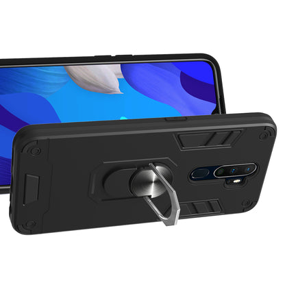 Detachable 2-in-1 Plastic + TPU Hybrid Cover with Rotating Kickstand for OPPO A9 (2020)/A5 (2020)/A11/A11x