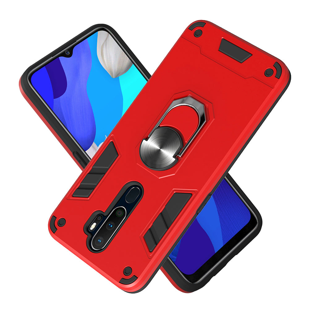 Detachable 2-in-1 Plastic + TPU Hybrid Cover with Rotating Kickstand for OPPO A9 (2020)/A5 (2020)/A11/A11x