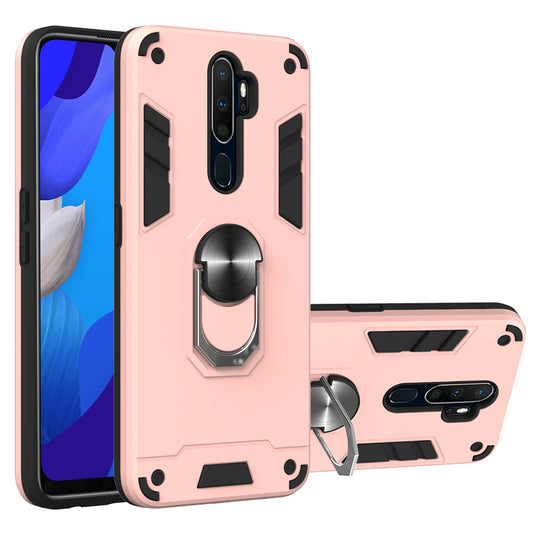 Detachable 2-in-1 Plastic + TPU Hybrid Cover with Rotating Kickstand for OPPO A9 (2020)/A5 (2020)/A11/A11x