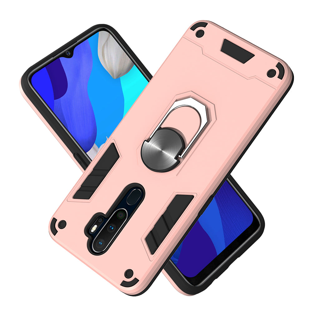 Detachable 2-in-1 Plastic + TPU Hybrid Cover with Rotating Kickstand for OPPO A9 (2020)/A5 (2020)/A11/A11x